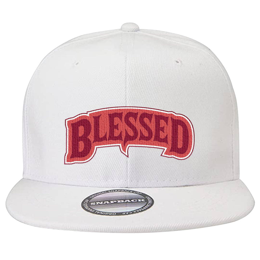 Valentine's Day Low Dunks Snapback Hat | Blessed Arch, White