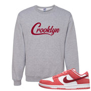 Valentine's Day Low Dunks Crewneck Sweatshirt | Crooklyn, Ash