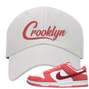 Valentine's Day Low Dunks Dad Hat | Crooklyn, White