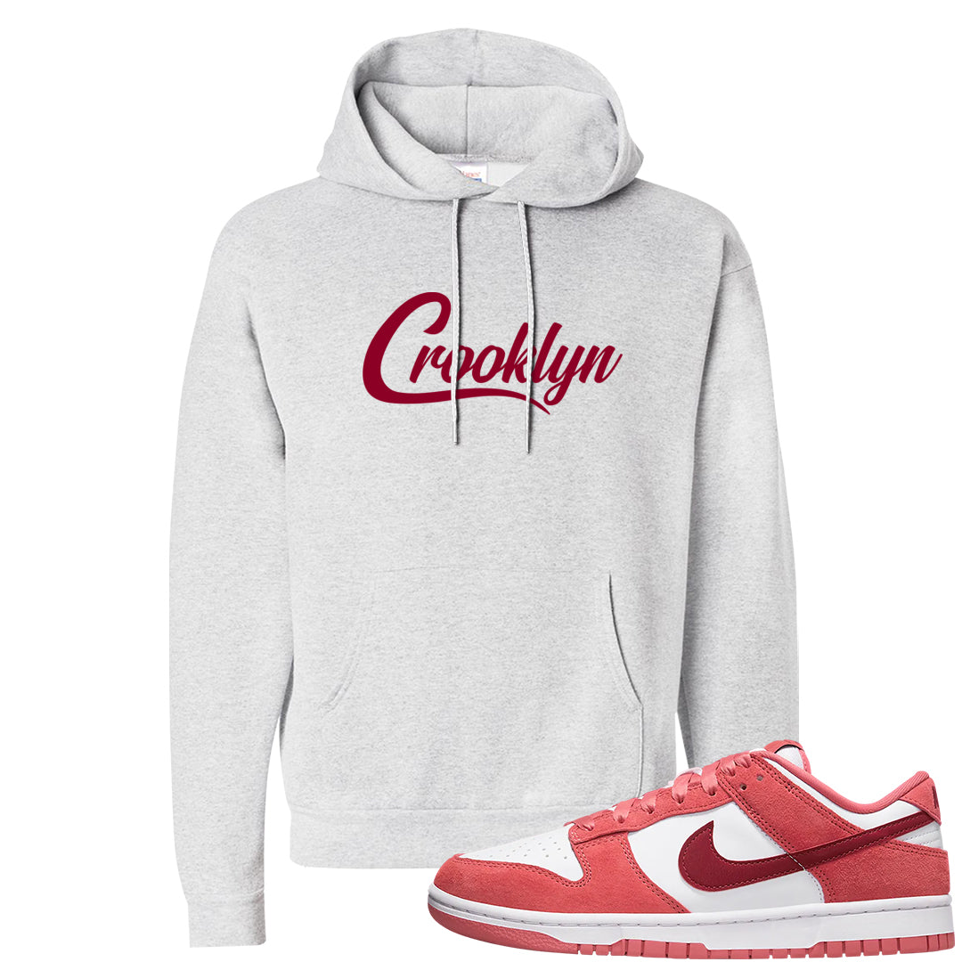 Valentine's Day Low Dunks Hoodie | Crooklyn, Ash