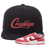 Valentine's Day Low Dunks Snapback Hat | Crooklyn, Black