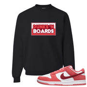 Valentine's Day Low Dunks Crewneck Sweatshirt | Dunks N Boards, Black