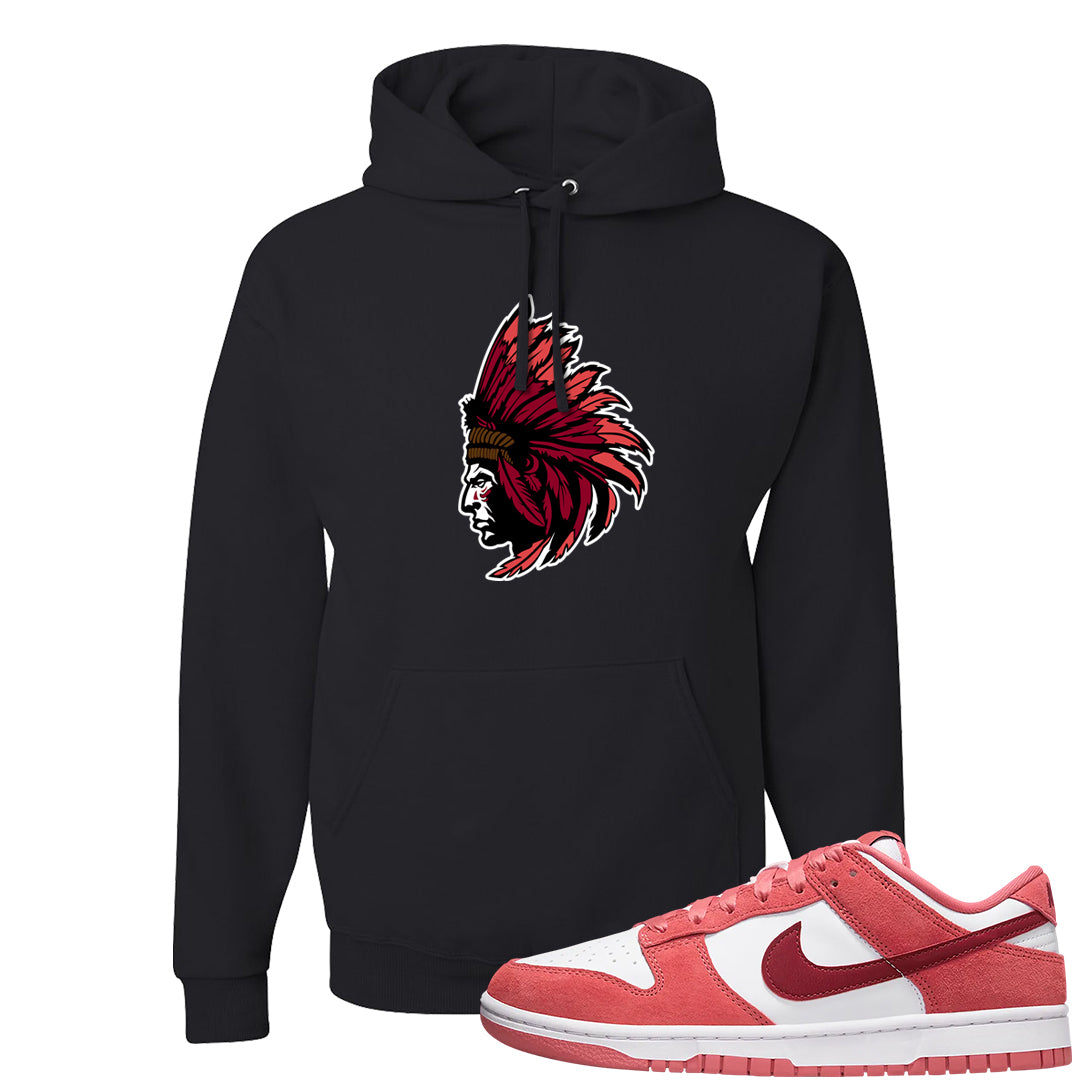 Valentine's Day Low Dunks Hoodie | Indian Chief, Black