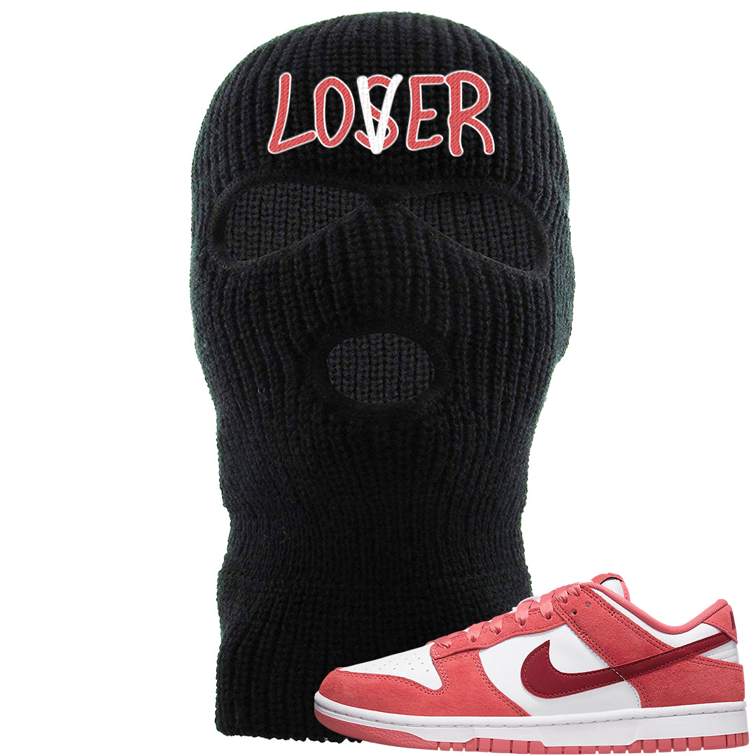 Valentine's Day Low Dunks Ski Mask | Lover, Black