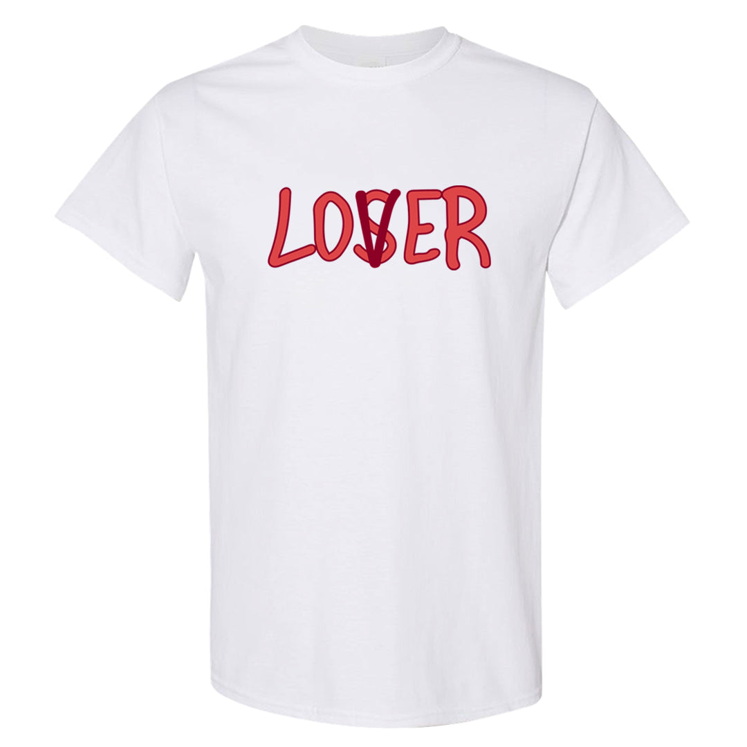Valentine's Day Low Dunks T Shirt | Lover, White