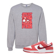 Valentine's Day Low Dunks Crewneck Sweatshirt | One More Pair Dunk, Ash