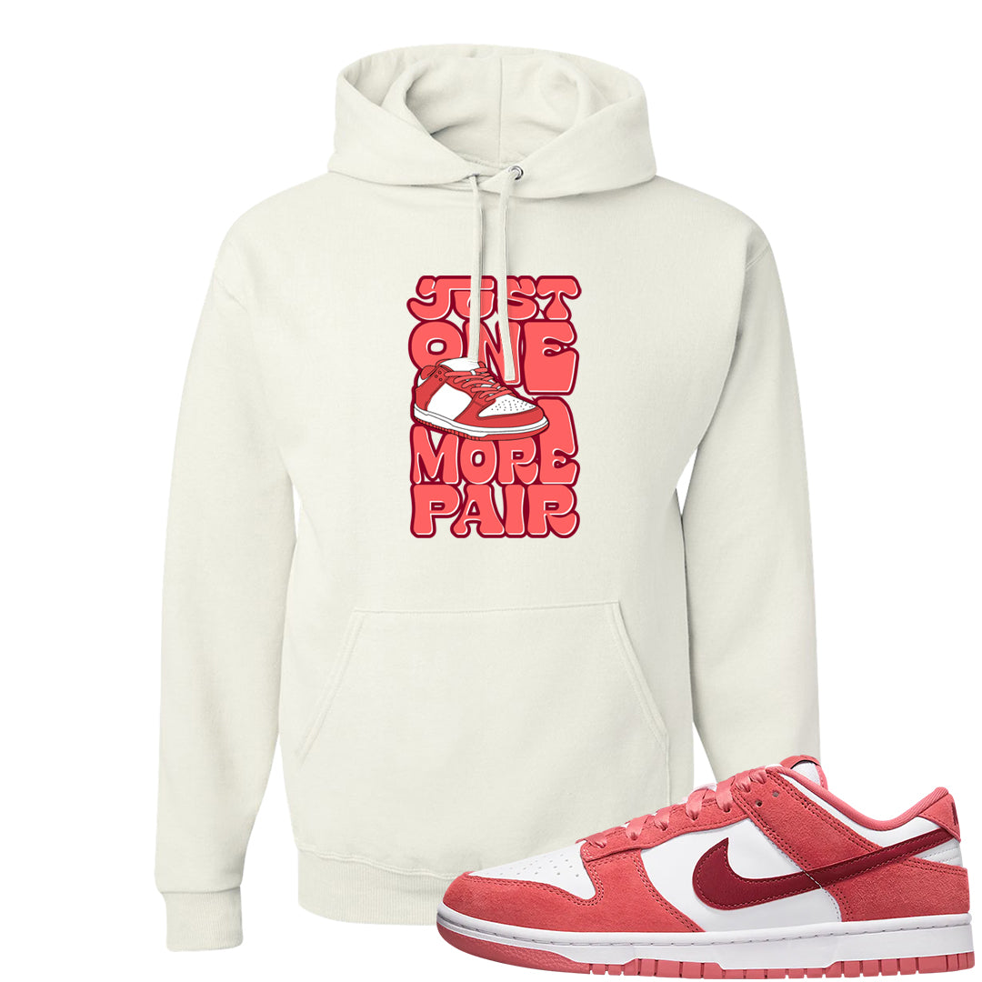 Valentine's Day Low Dunks Hoodie | One More Pair Dunk, White