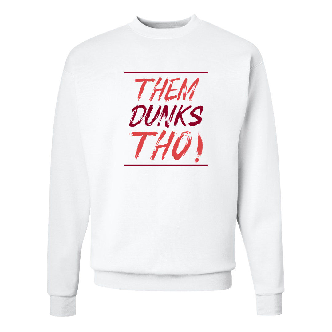 Valentine's Day Low Dunks Crewneck Sweatshirt | Them Dunks Tho, White