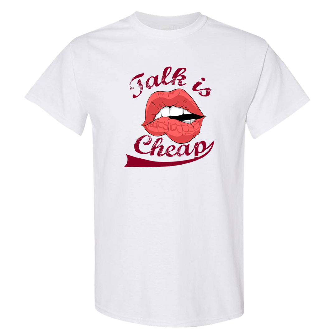 Valentine's Day Low Dunks T Shirt | Talk Lips, White