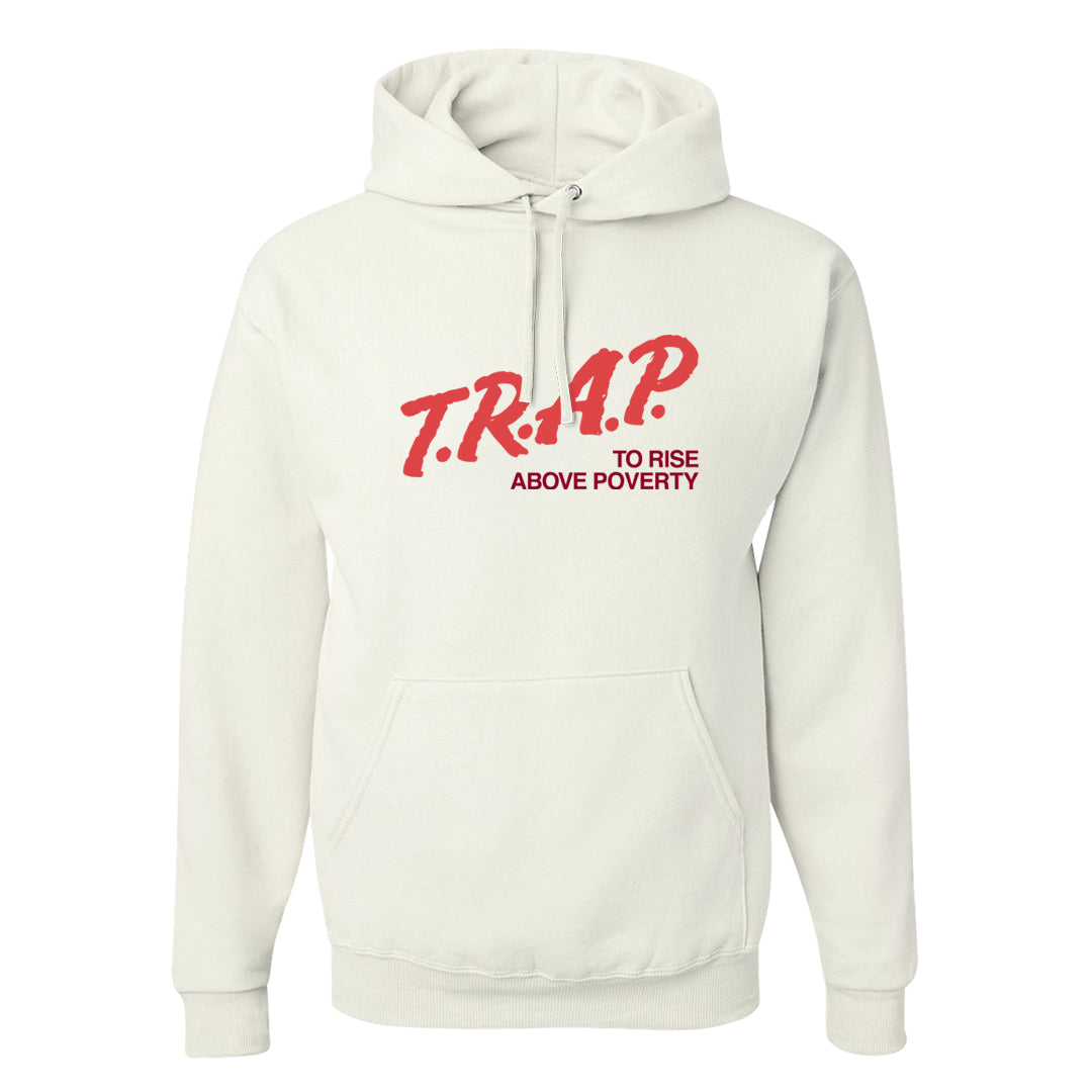 Valentine's Day Low Dunks Hoodie | Trap To Rise Above Poverty, White