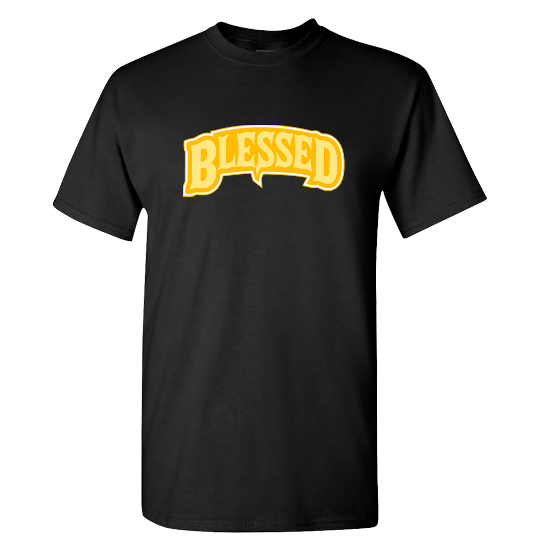 Vivid Sulfur Low Dunks T Shirt | Blessed Arch, Black