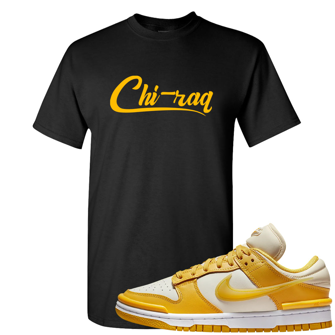 Vivid Sulfur Low Dunks T Shirt | Chiraq, Black