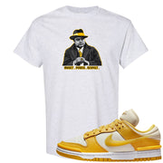 Vivid Sulfur Low Dunks T Shirt | Capone Illustration, Ash