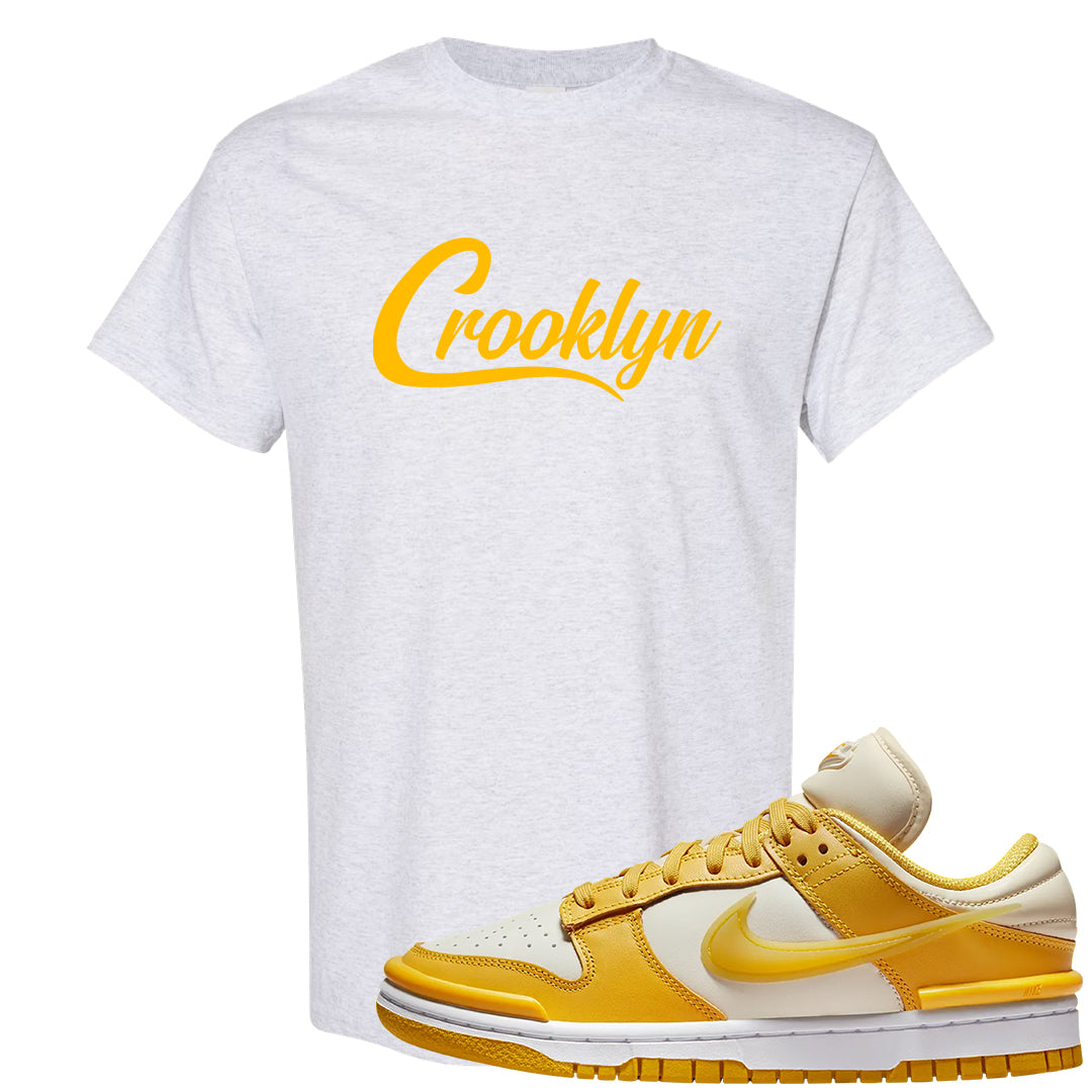 Vivid Sulfur Low Dunks T Shirt | Crooklyn, Ash