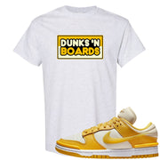 Vivid Sulfur Low Dunks T Shirt | Dunks N Boards, Ash