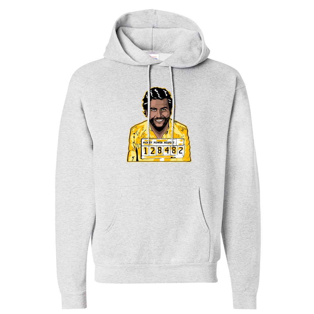 Vivid Sulfur Low Dunks Hoodie | Escobar Illustration, Ash