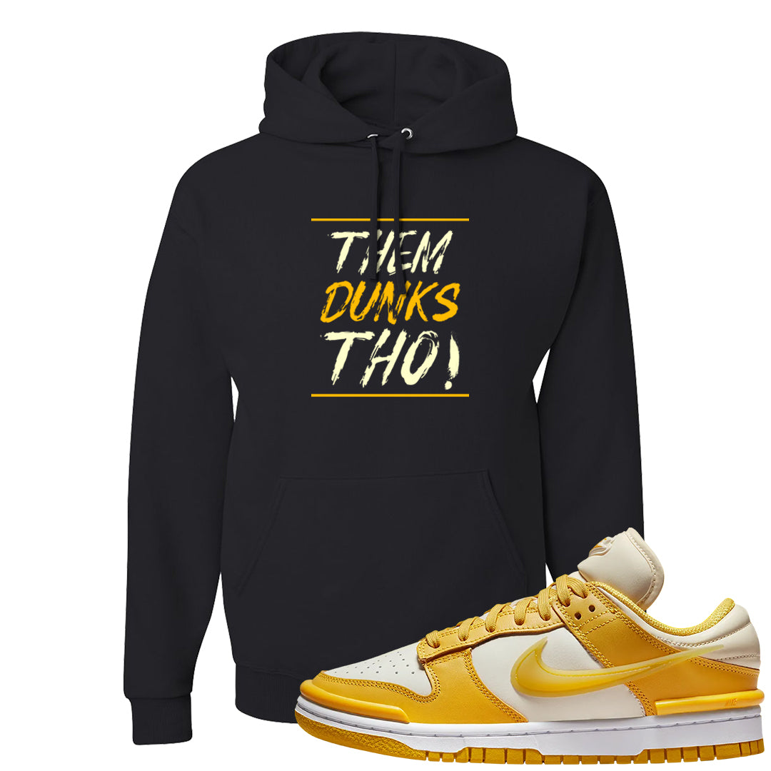 Vivid Sulfur Low Dunks Hoodie | Them Dunks Tho, Black