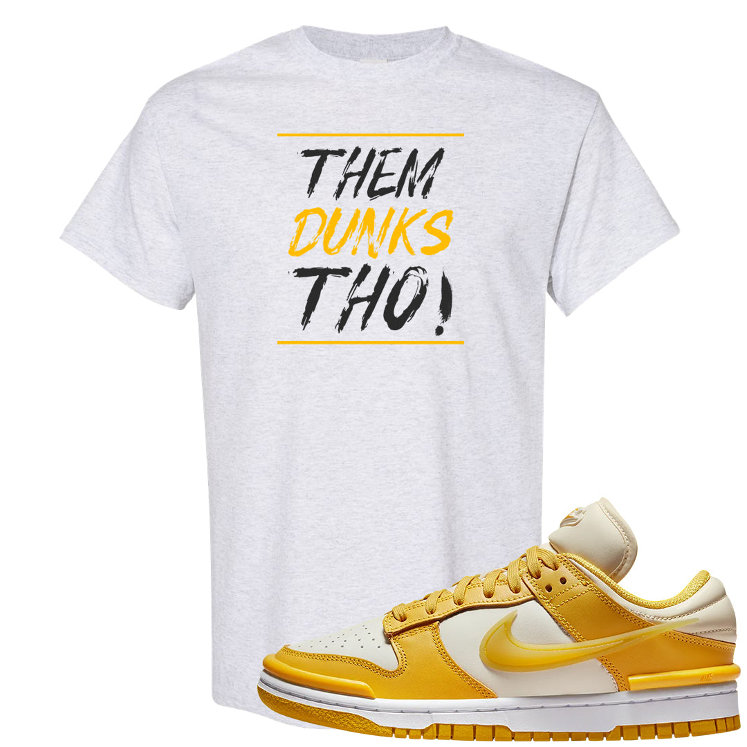 Vivid Sulfur Low Dunks T Shirt | Them Dunks Tho, Ash