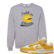 Vivid Sulfur Low Dunks Crewneck Sweatshirt | Talk Lips, Ash