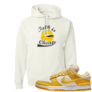 Vivid Sulfur Low Dunks Hoodie | Talk Lips, White