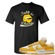 Vivid Sulfur Low Dunks T Shirt | Talk Lips, Black