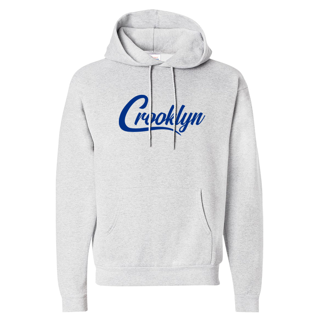 White Blue Low Dunks Hoodie | Crooklyn, Ash