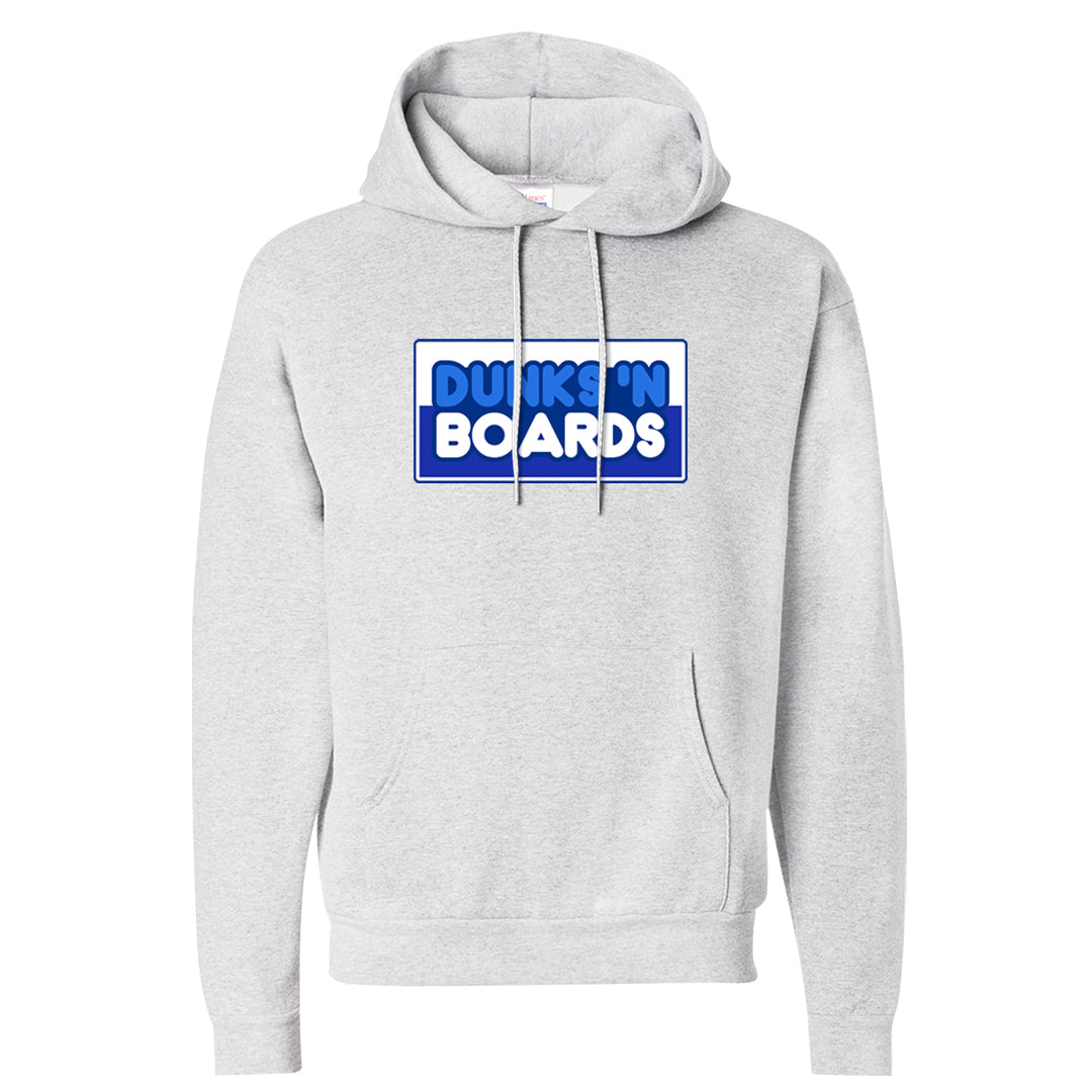 White Blue Low Dunks Hoodie | Dunks N Boards, Ash