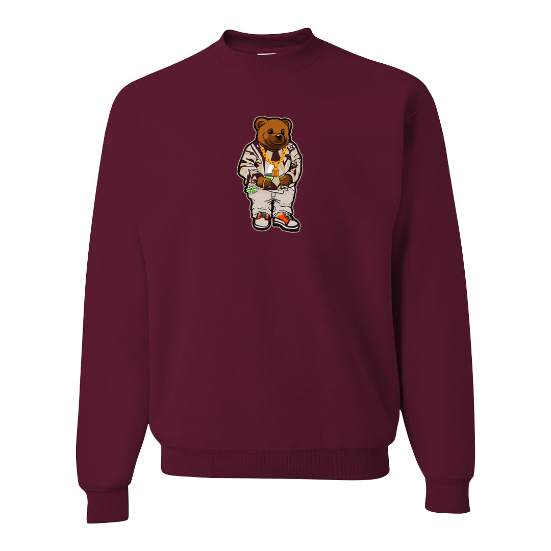 Coconut Milk Mid Dunks Crewneck Sweatshirt | Sweater Bear, Maroon