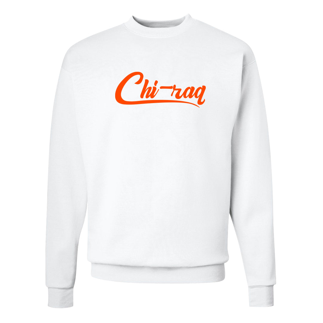 Coconut Milk Mid Dunks Crewneck Sweatshirt | Chiraq, White