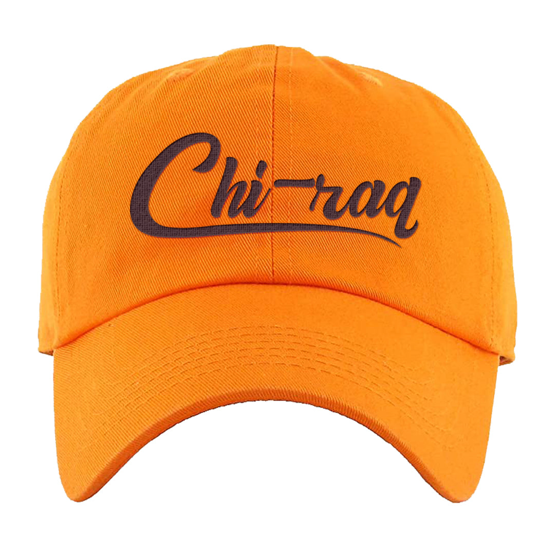 Coconut Milk Mid Dunks Dad Hat | Chiraq, Orange
