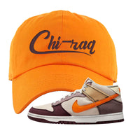 Coconut Milk Mid Dunks Dad Hat | Chiraq, Orange