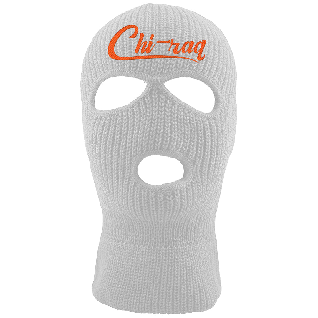 Coconut Milk Mid Dunks Ski Mask | Chiraq, White