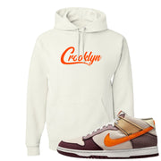 Coconut Milk Mid Dunks Hoodie | Crooklyn, White