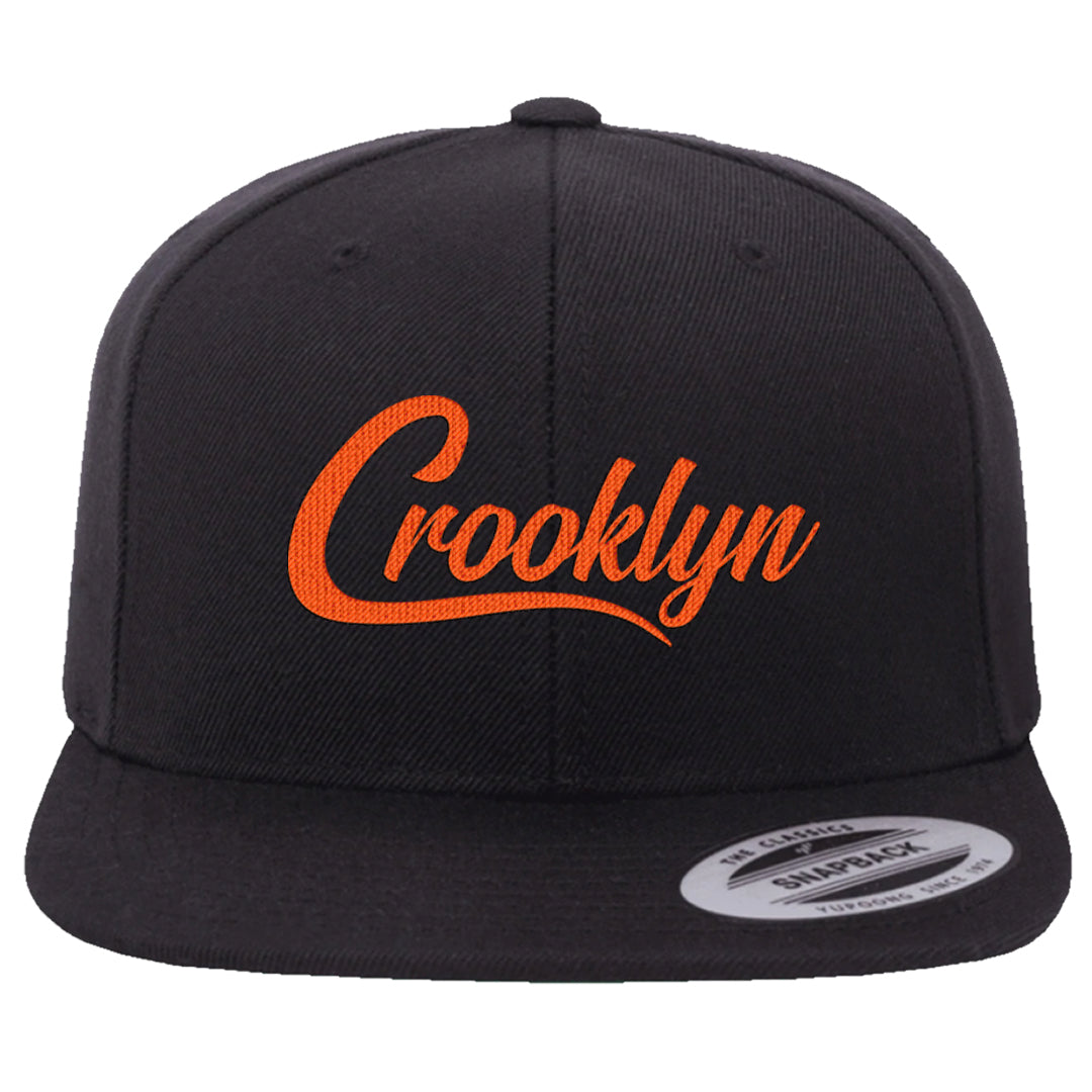 Coconut Milk Mid Dunks Snapback Hat | Crooklyn, Black