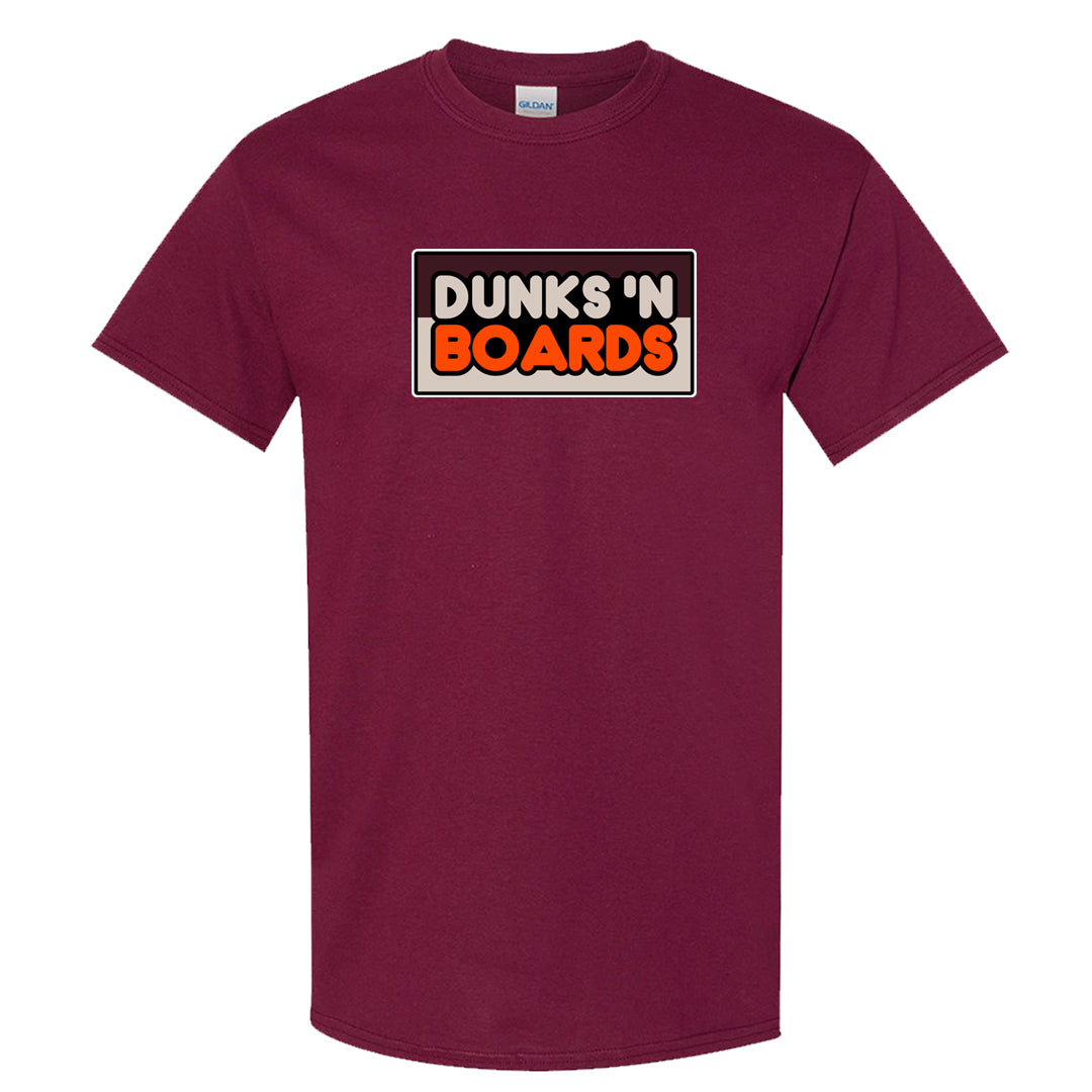 Coconut Milk Mid Dunks T Shirt | Dunks N Boards, Maroon