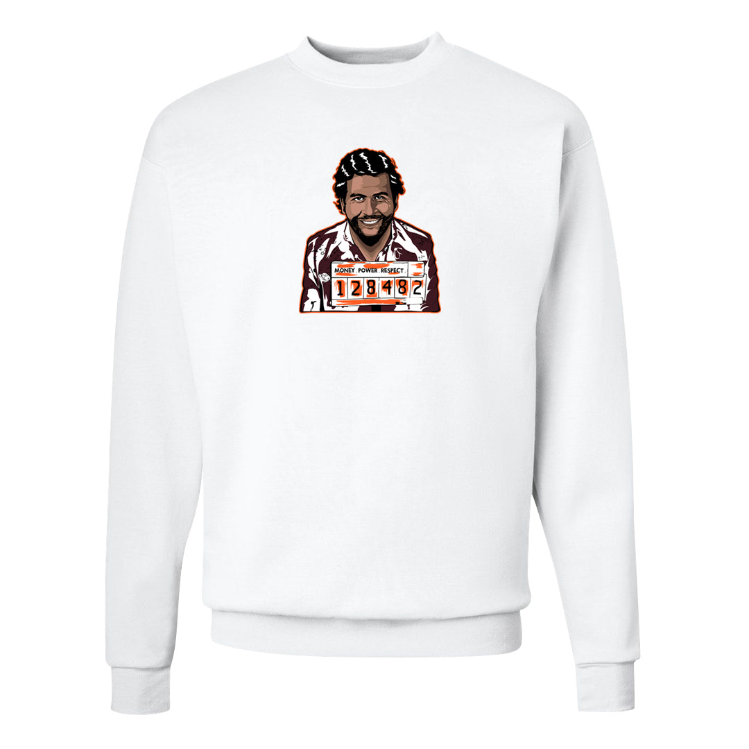 Coconut Milk Mid Dunks Crewneck Sweatshirt | Escobar Illustration, White