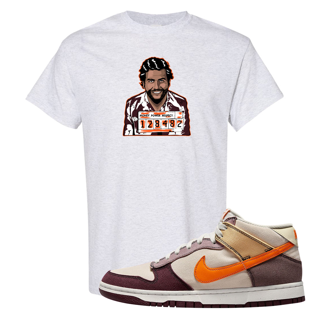 Coconut Milk Mid Dunks T Shirt | Escobar Illustration, Ash