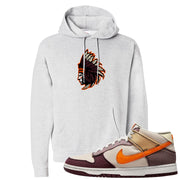 Coconut Milk Mid Dunks Hoodie | Indian Chief, Ash