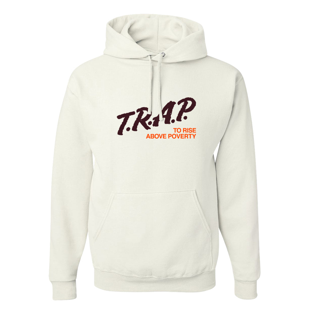 Coconut Milk Mid Dunks Hoodie | Trap To Rise Above Poverty, White