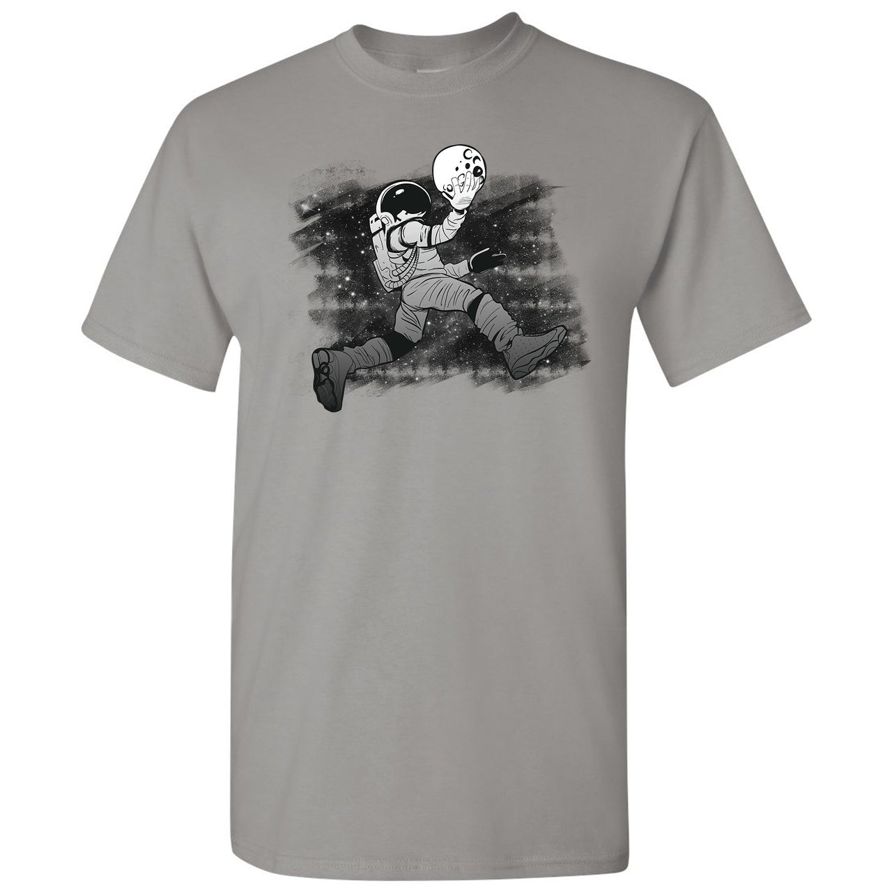 Atmosphere Grey 13s T Shirt | Astronaut Jump, Light Gray