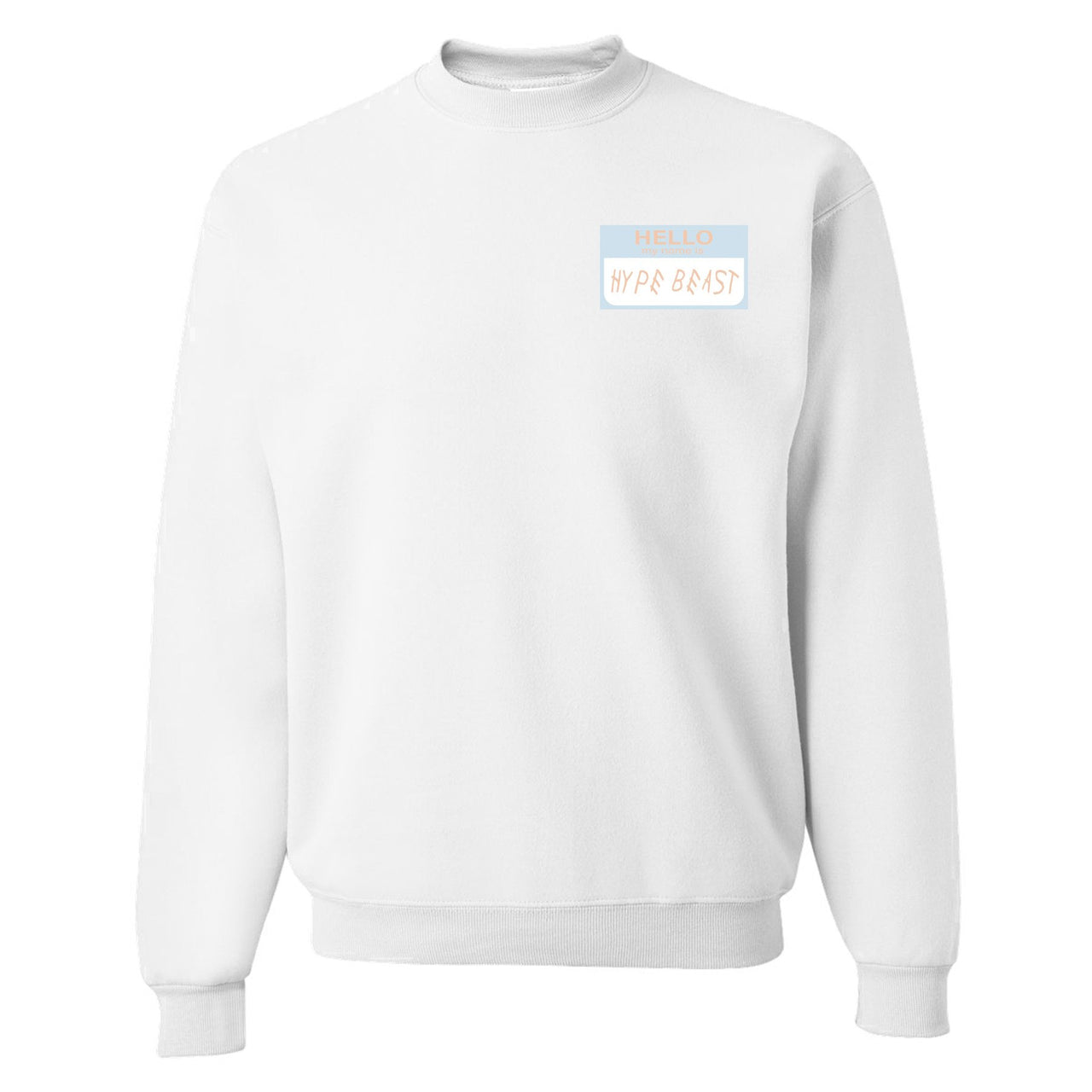 Hyperspace 350s Crewneck Sweater | Hello My Name Is Hype Beast Woe, White