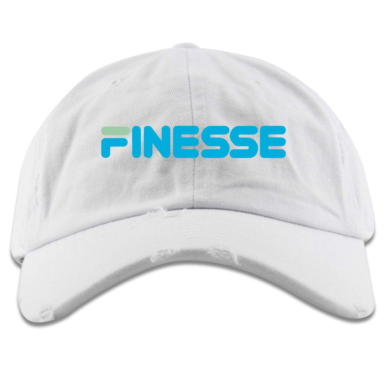 Hyper Jade React 270s Distressed Dad Hat | Finesse, White