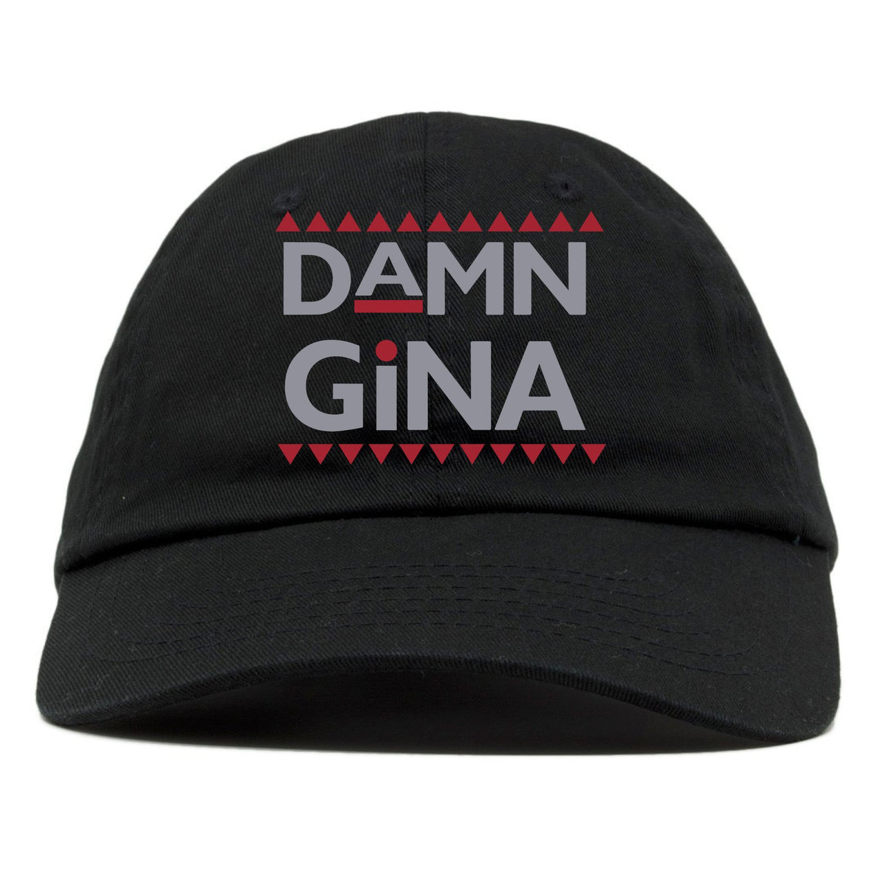 Bred 2019 4s Dad Hat | Damn Gina, Black