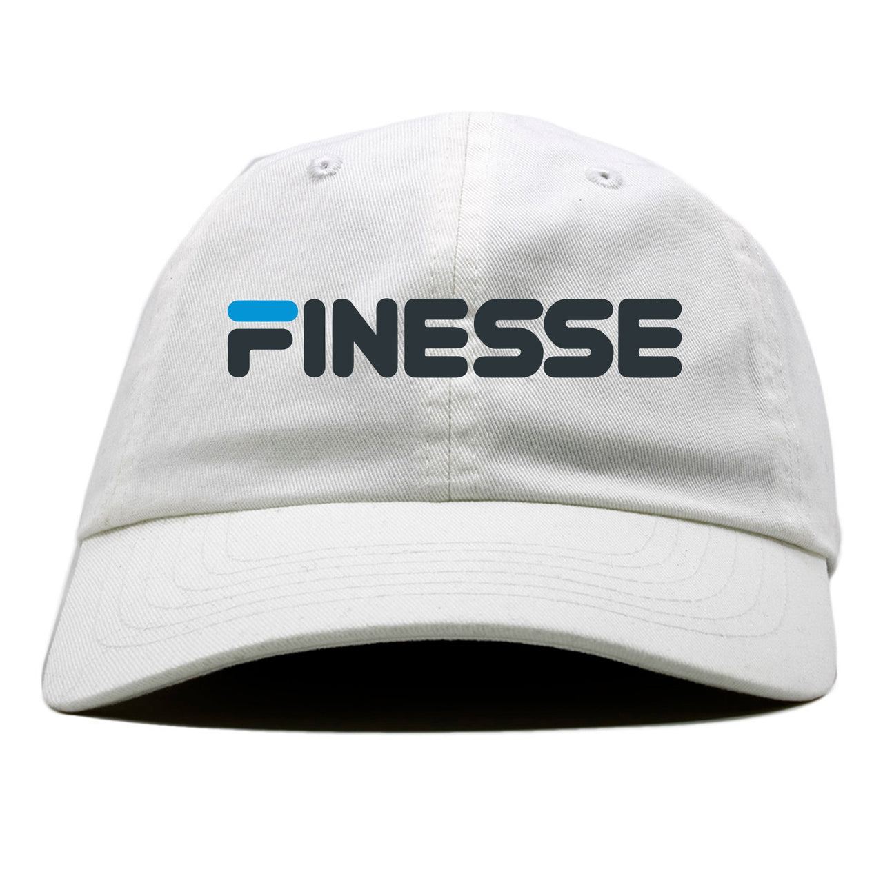 University Blue Blazers Dad Hat | Finesse, White