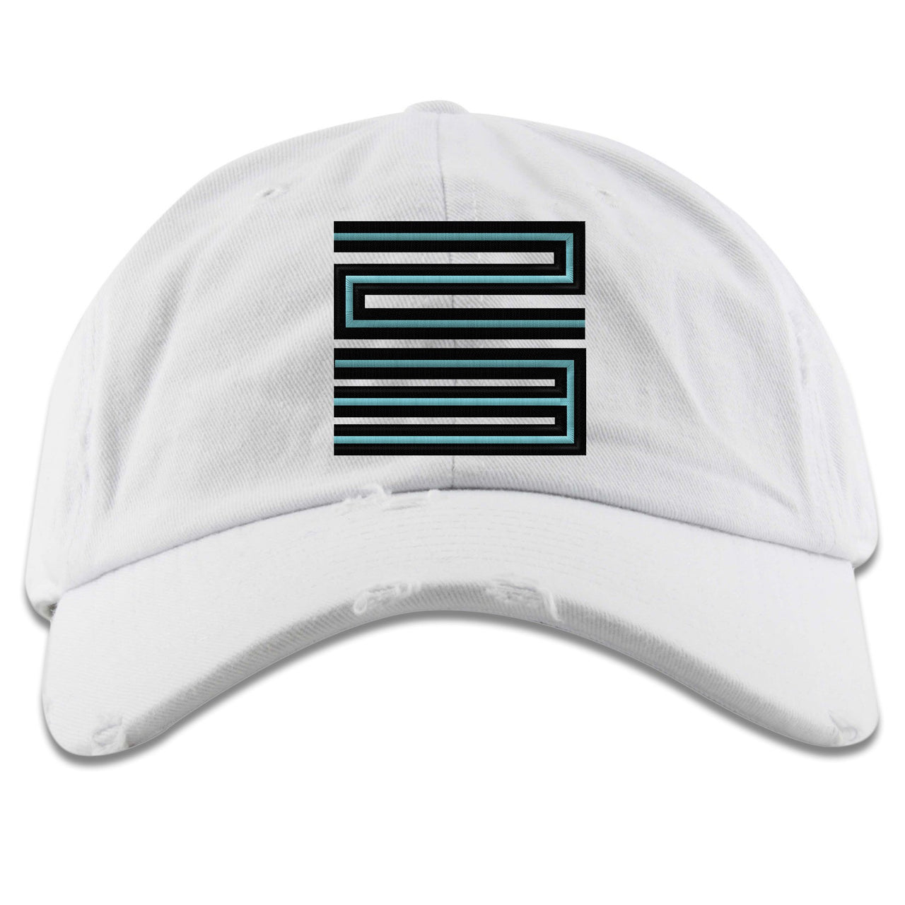 Cabana Mid Barrages Distressed Dad Hat | 23, White
