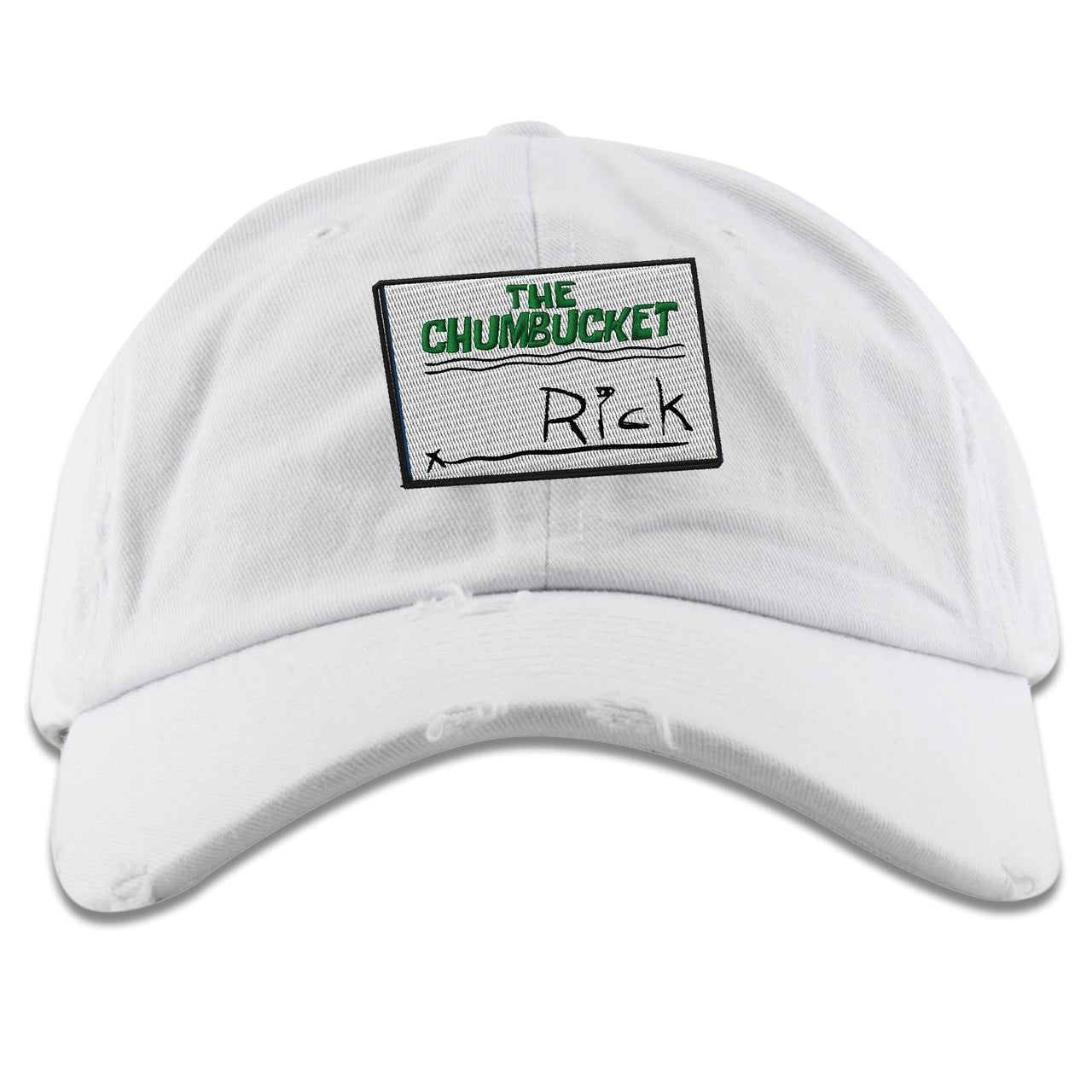 Patrick K5s Distressed Dad Hat | Rick, White