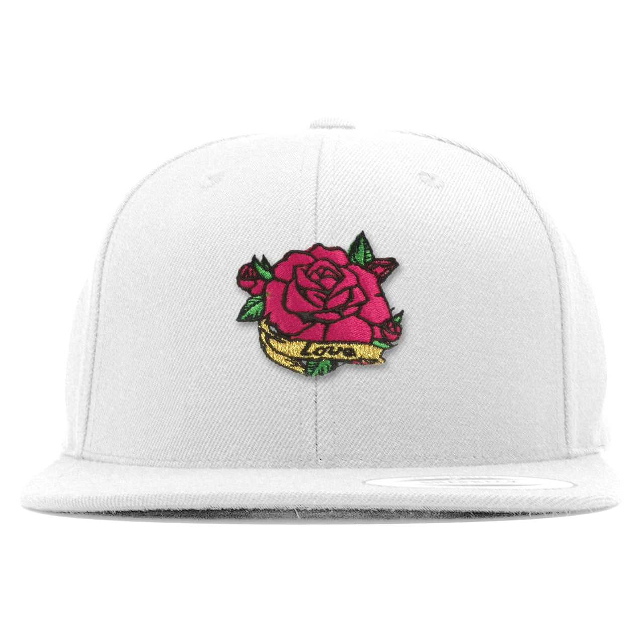 Grey Pink 12s Snapback | Rose Love, White