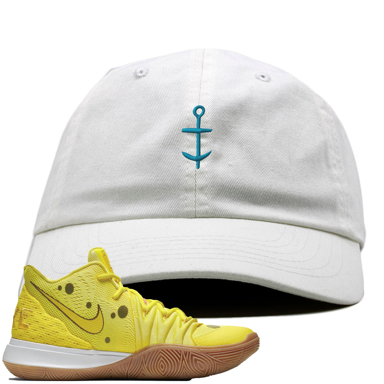 Spongebob K5s Dad Hat | Anchor, White