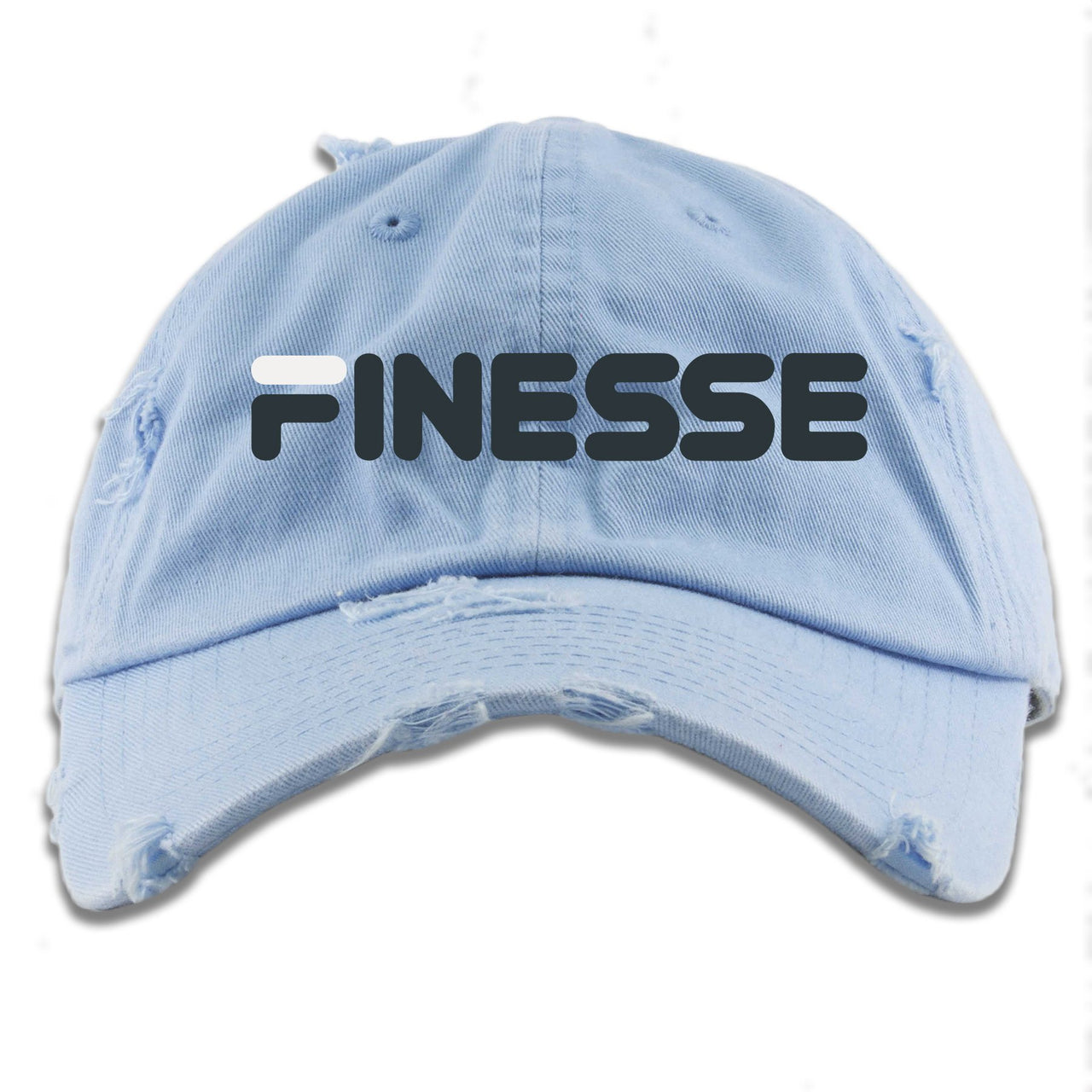 University Blue Blazers Distressed Dad Hat | Finesse, Light Blue