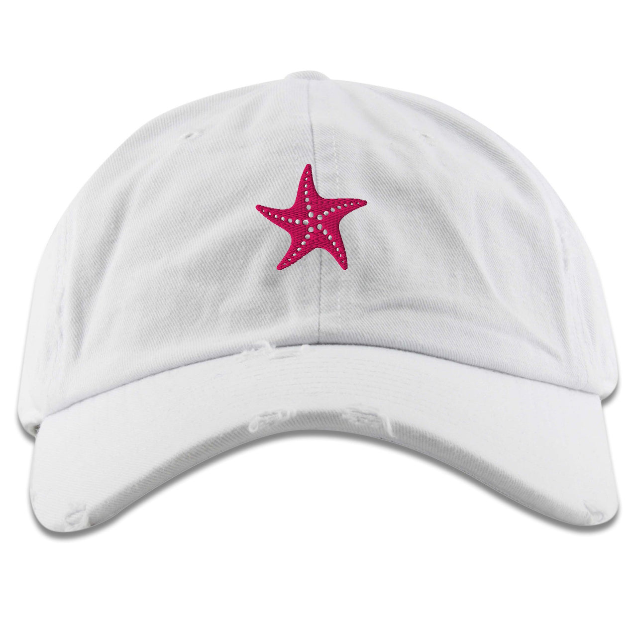 Patrick K5s Distressed Dad Hat | Starfish, White